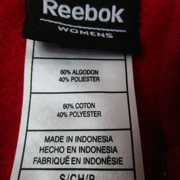 New York Giants Hoodie Womens Small Red Reebok NFL Football Sports Full Zip - Picture 4 of 8